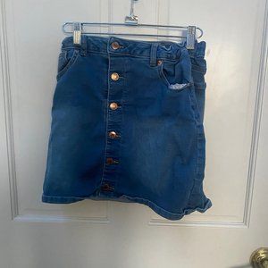 jean blue skirt